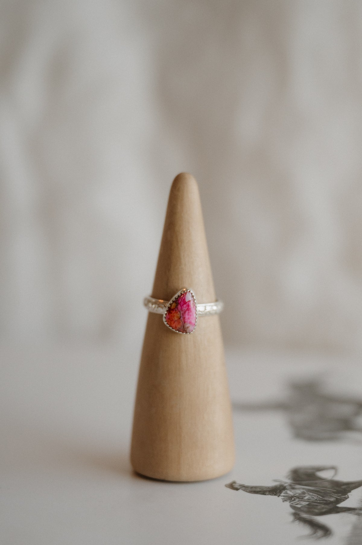 Pink Dahlia Mohave Ring - Size 9