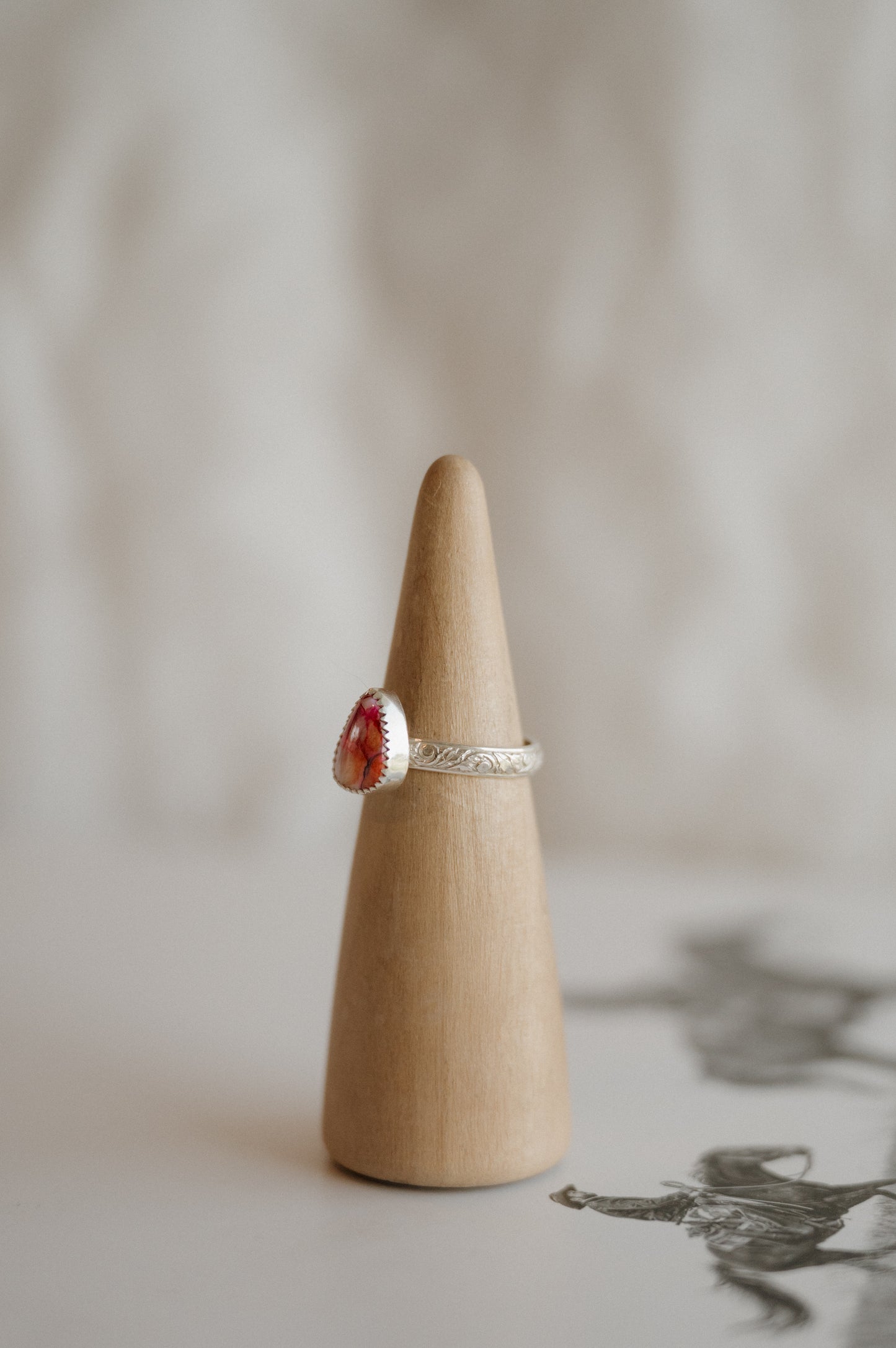 Pink Dahlia Mohave Ring - Size 8