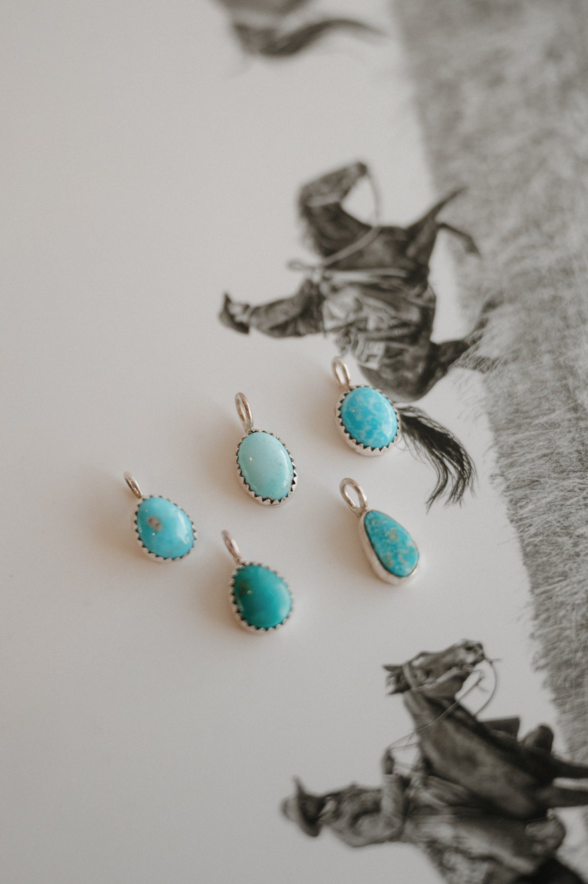 Kingman Turquoise Pendant Necklace