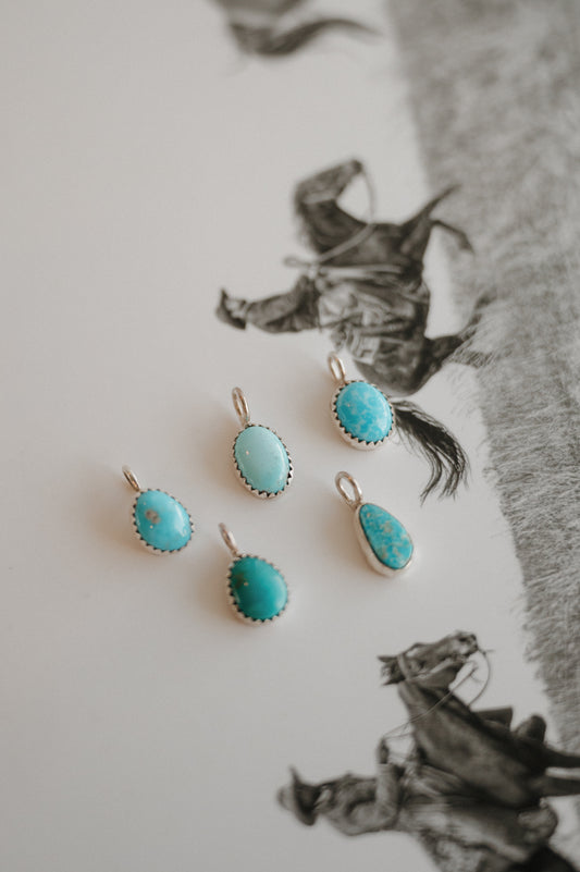 Kingman Turquoise Pendant Necklace