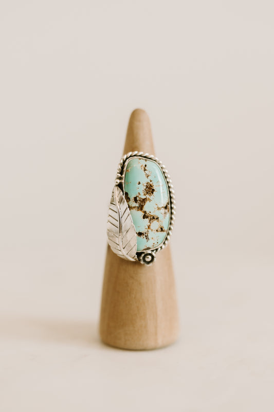 Pilot Mountain Turquoise Ring - Size 9.5