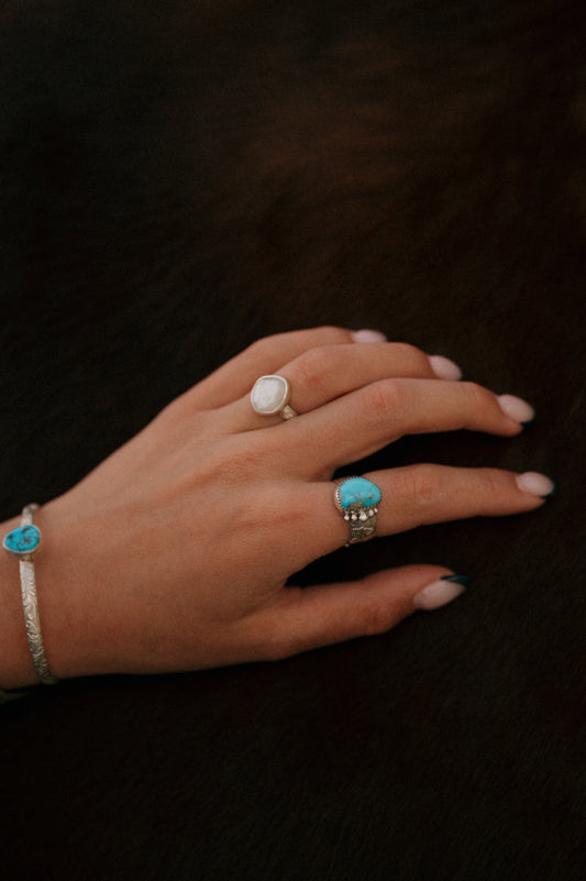Kingman Turquoise Ring - Size 6