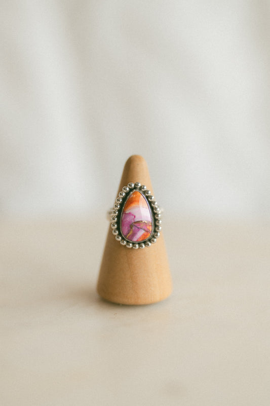 Purple Mohave + Spiny Oyster Ring - Size 6