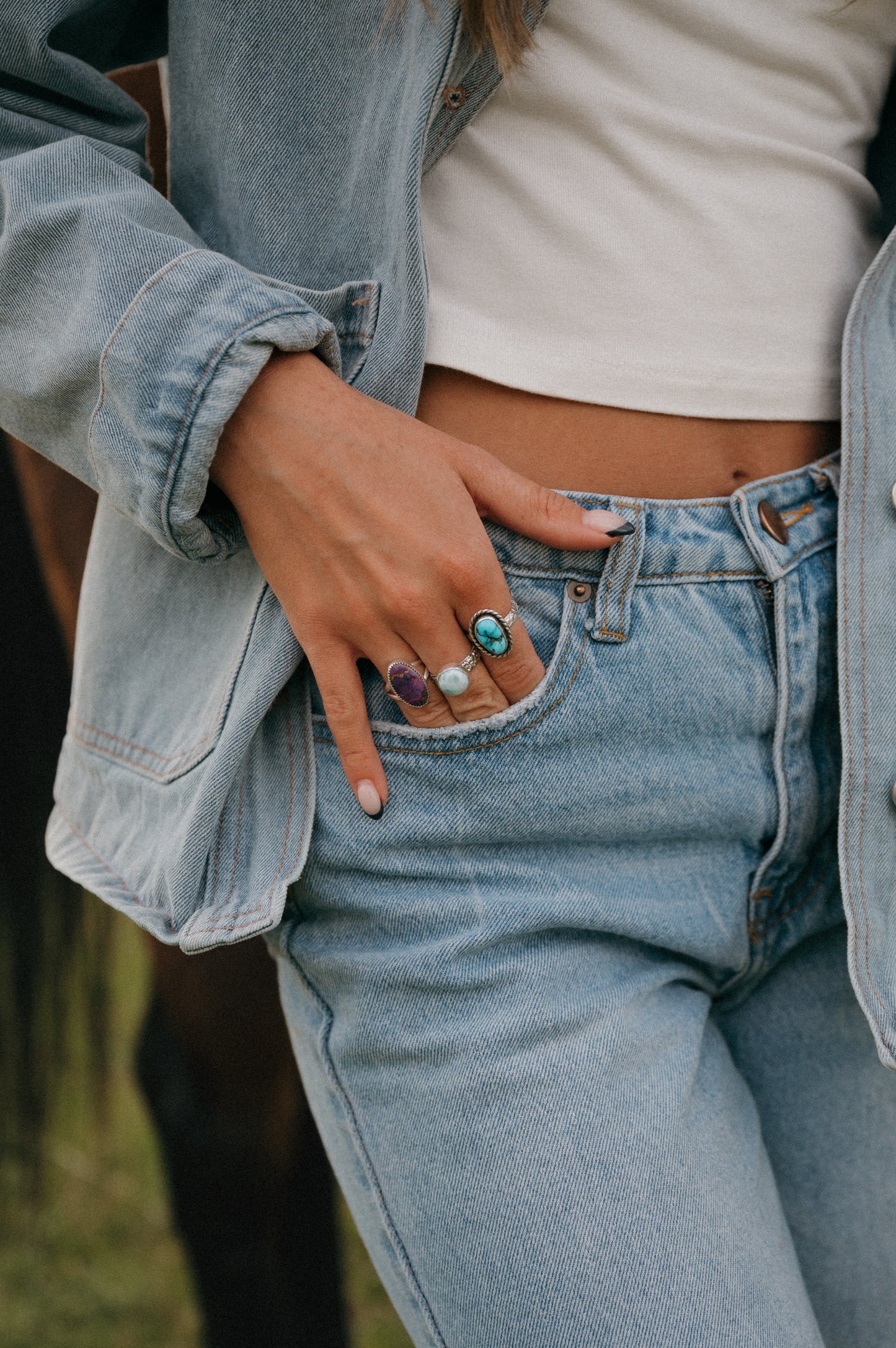 Larimar Ring - Size 6