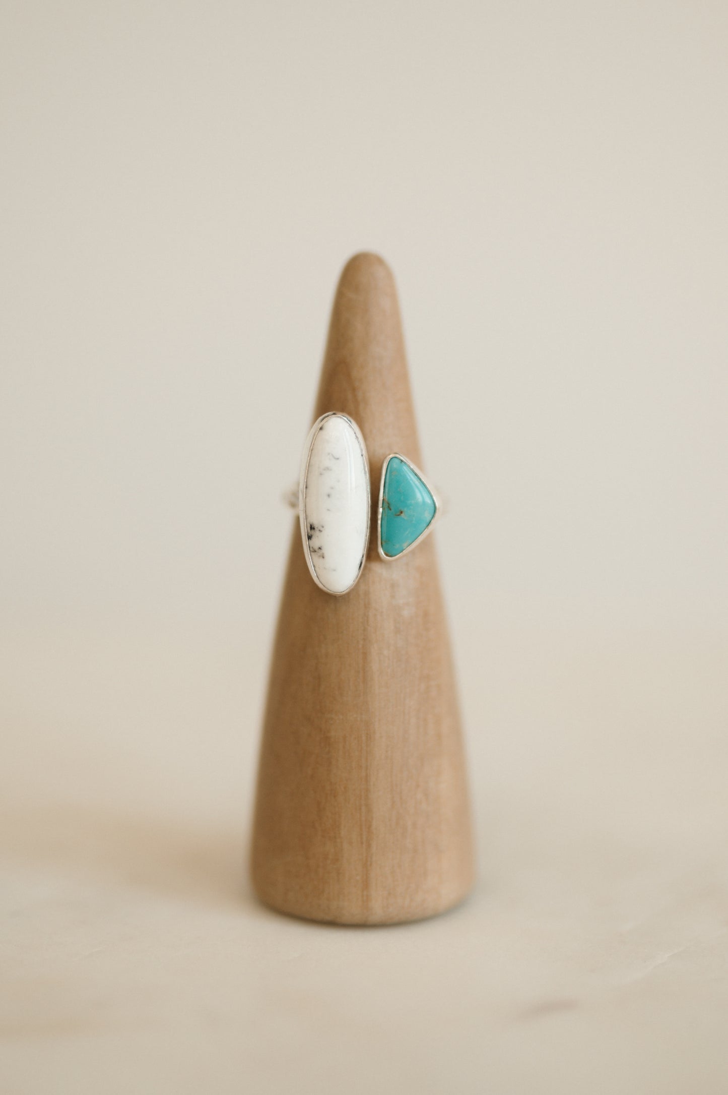 Campitos + White Buffalo Turquoise Ring - Size 8