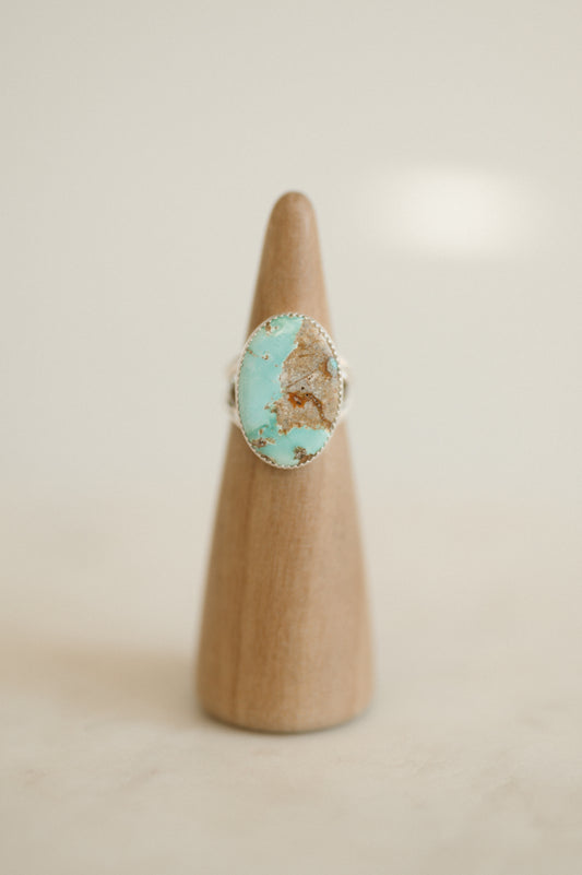 Pilot Mountain Turquoise Ring - Size 8