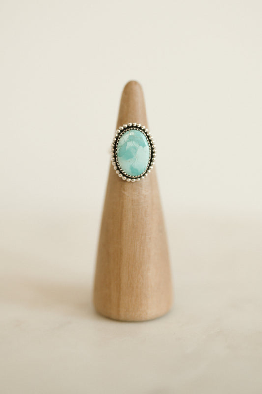 Pilot Mountain Turquoise Ring - Size 4