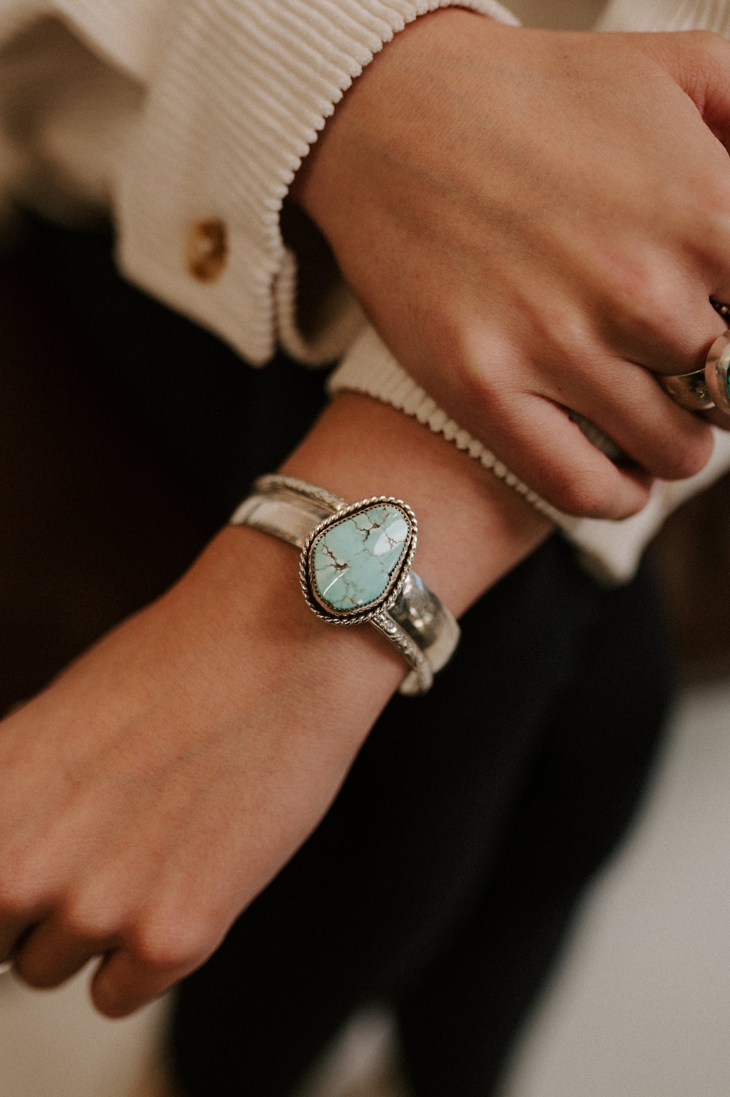 Kingman Turquoise Bracelet Cuff