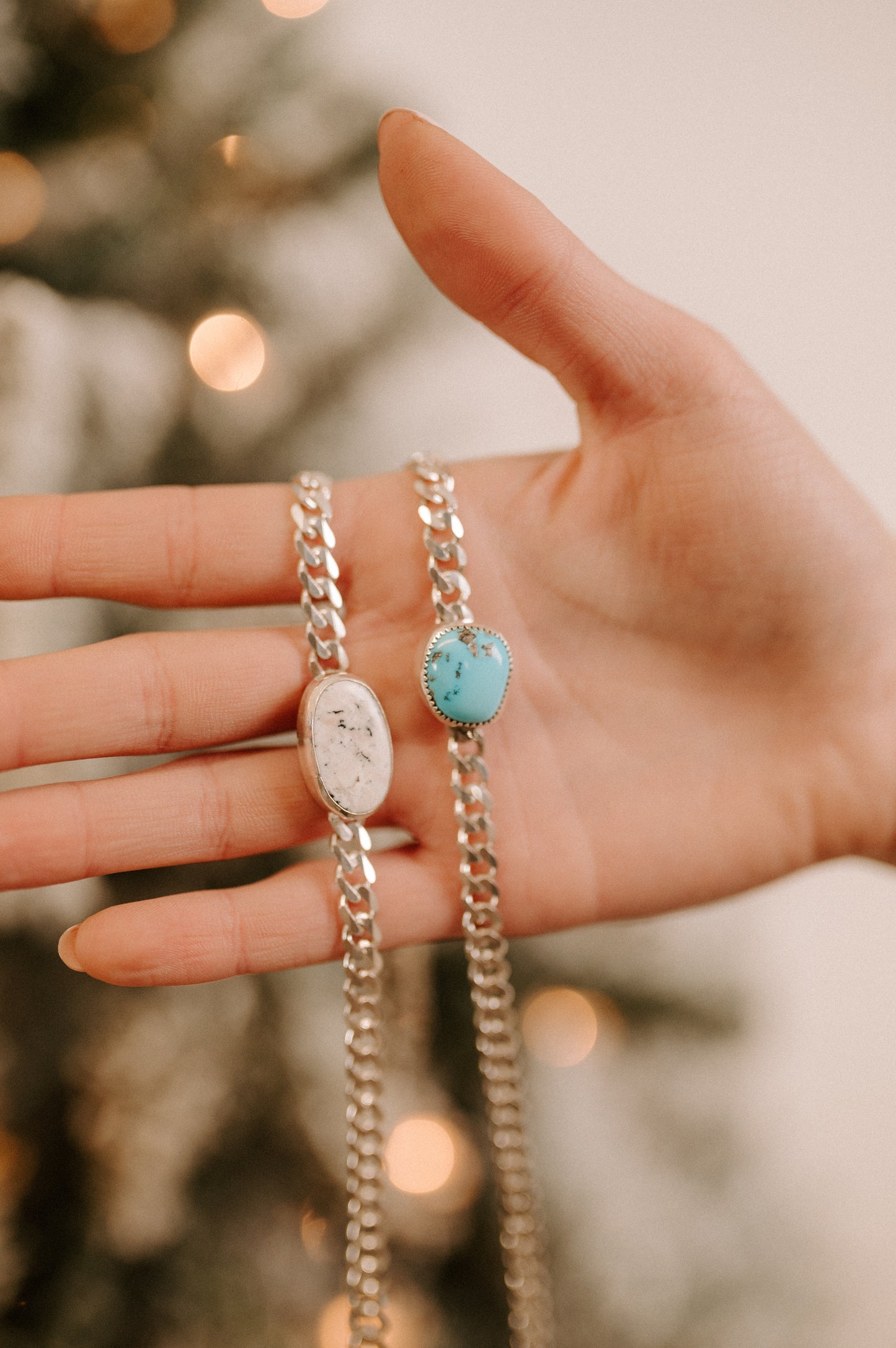 White Buffalo Turquoise Choker Necklace