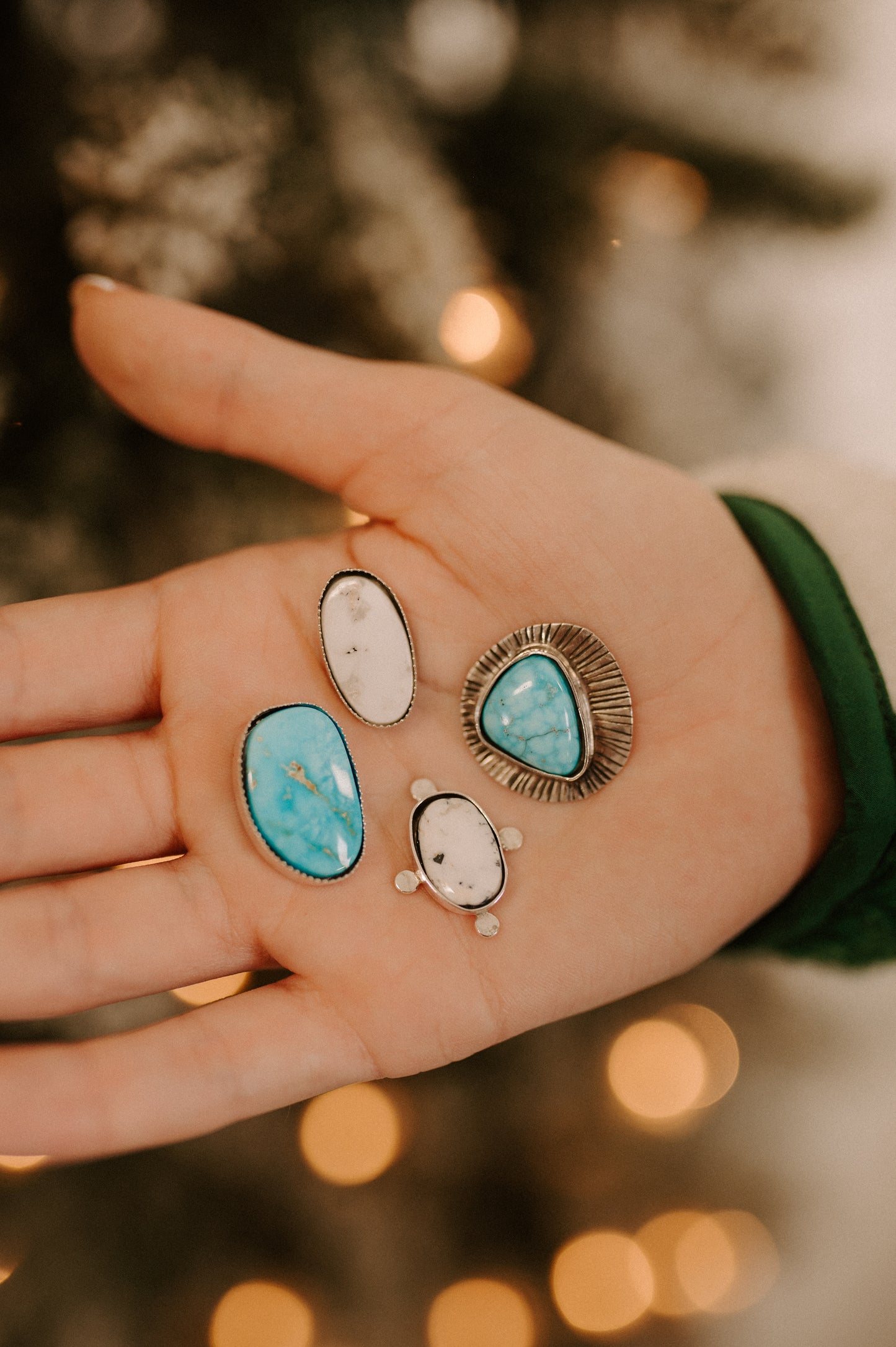 White Buffalo Turquoise Ring - MADE TO ORDER