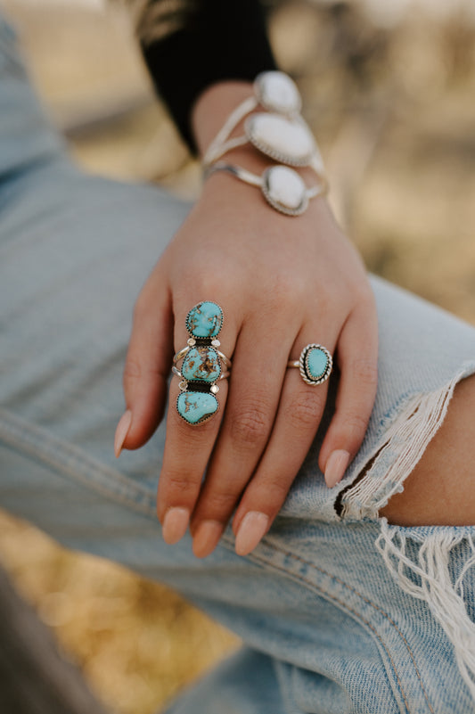 Kingman Turquoise Ring - Size 7