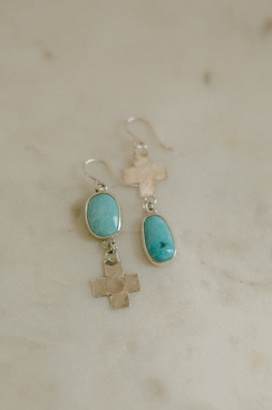 Sleeping Beauty Turquoise Earrings