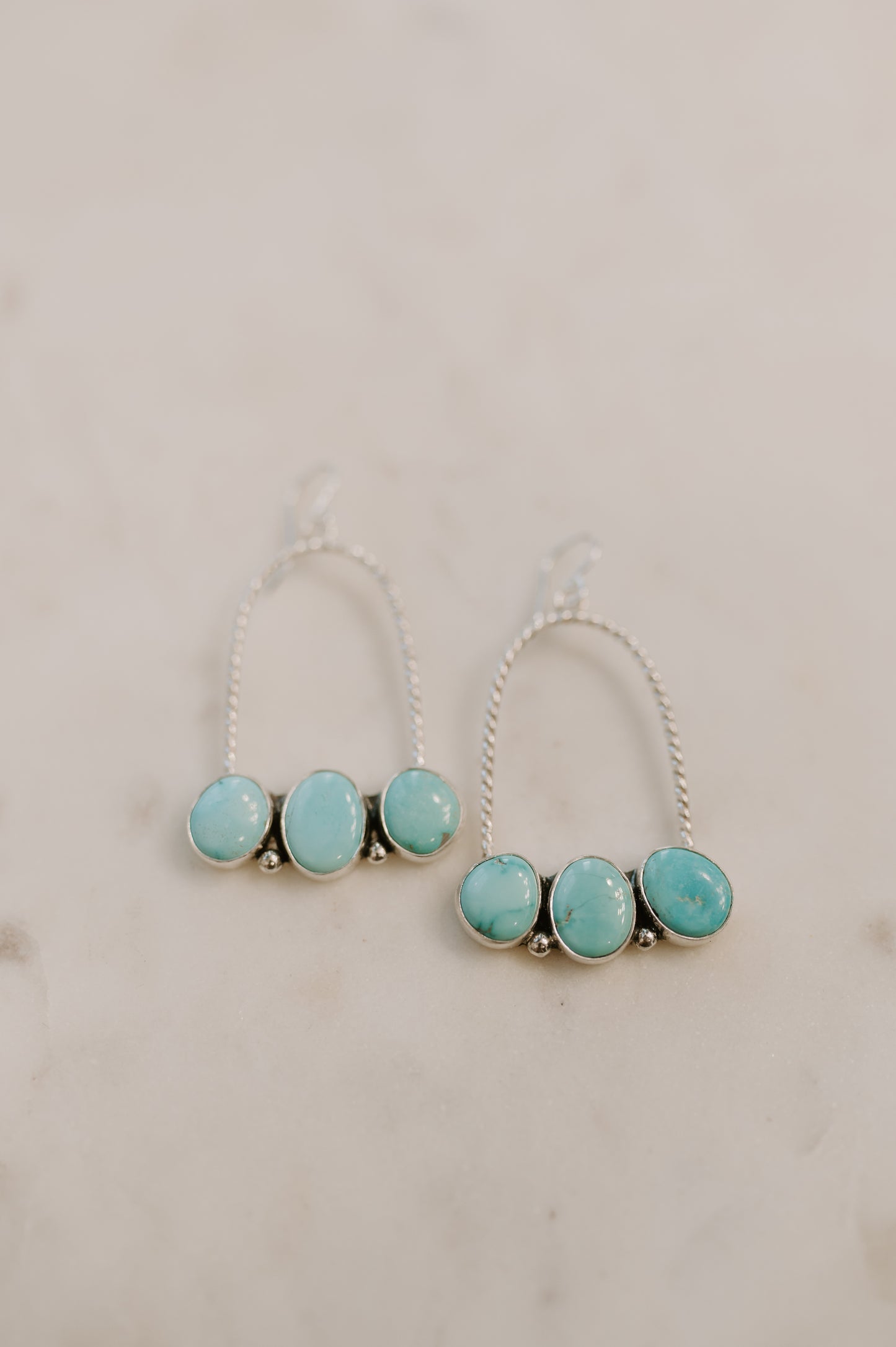 Lone Mountain Turquoise Earrings