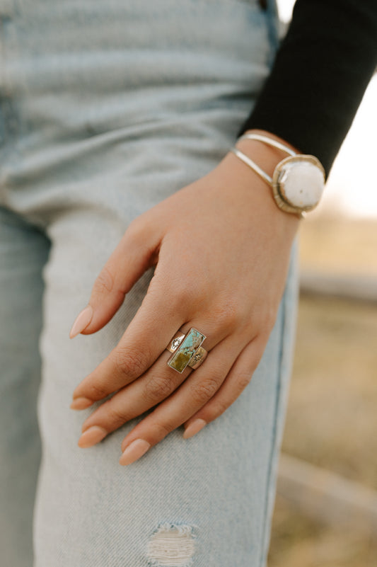 Carico Lake Turquoise Ring - Size 9