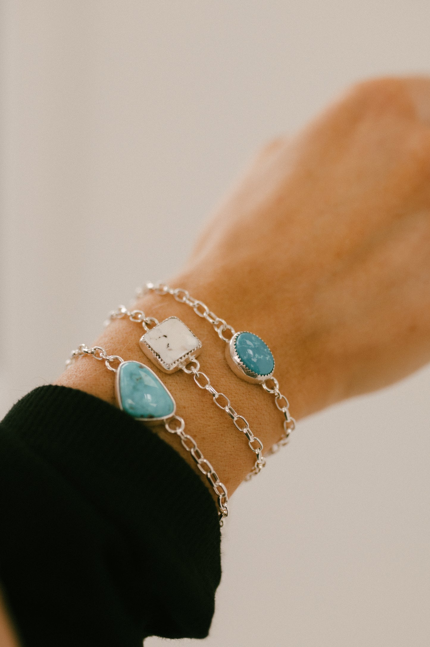 White Buffalo Turquoise Bracelet