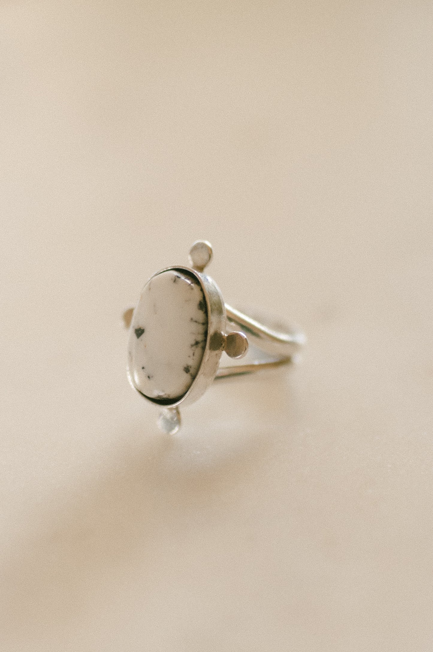 White Buffalo Turquoise Ring - MADE TO ORDER