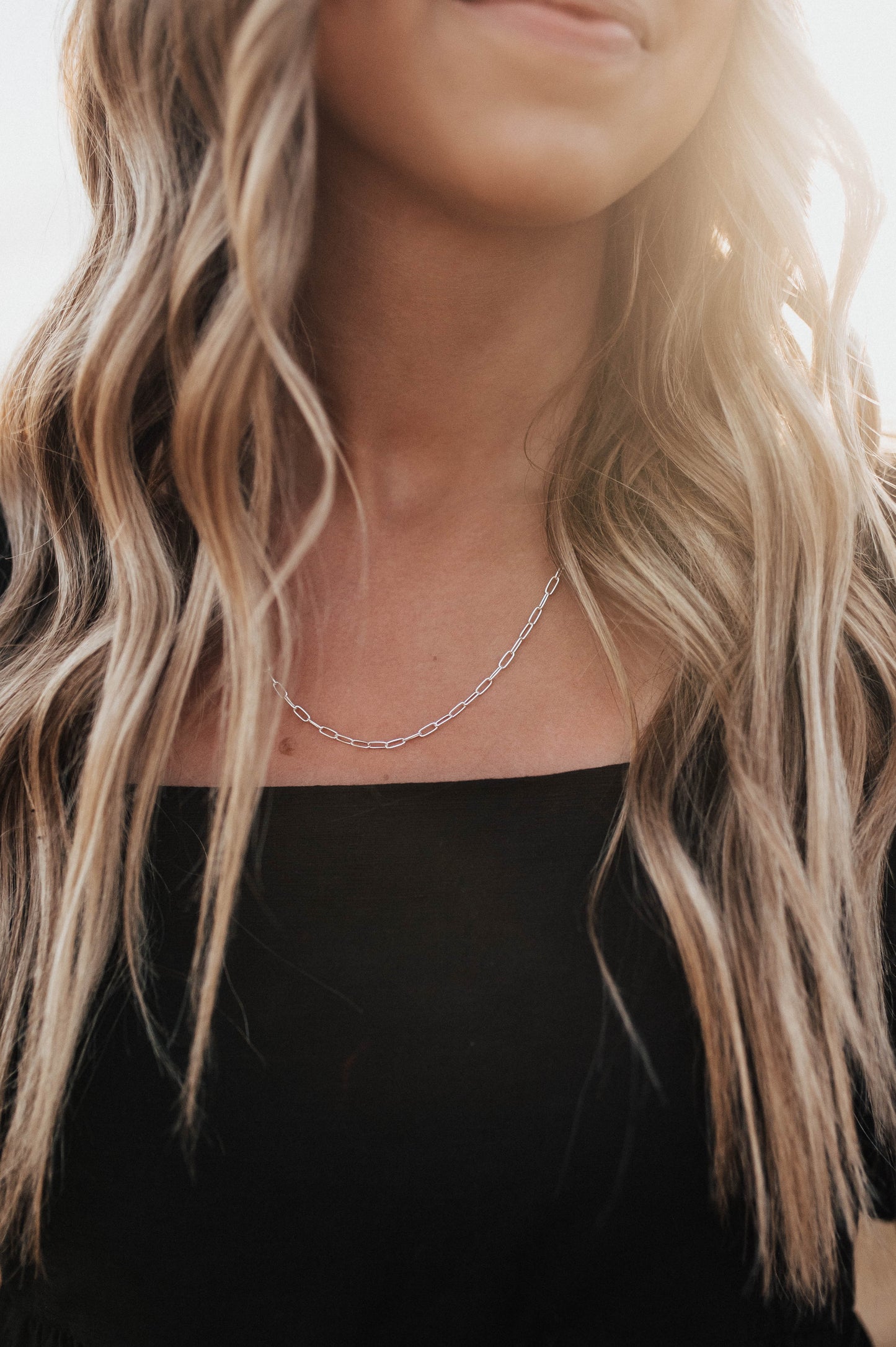 Dainty Paperclip Necklace