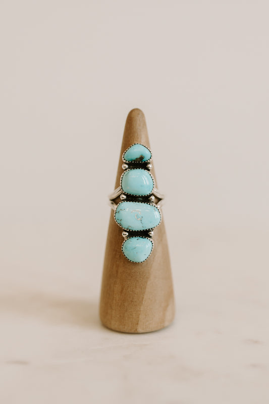 Kingman Turquoise Ring - Size 9.5