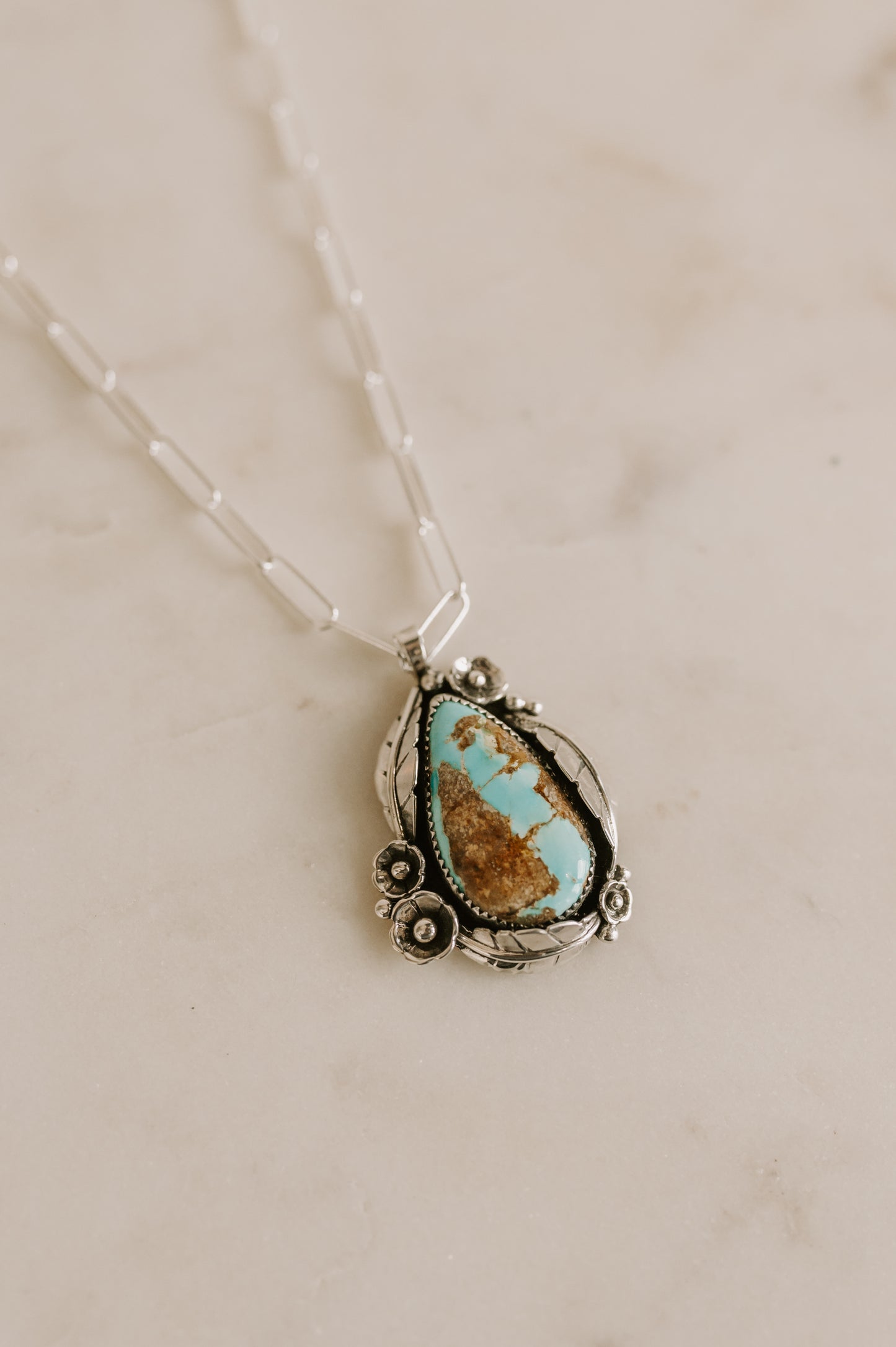 Palomino Turquoise Pendant Necklace