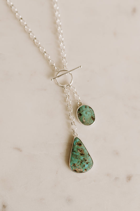 Kingman Turquoise Pendant Necklace