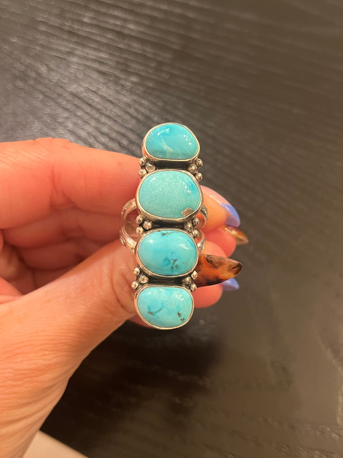 Kingman Turquoise Ring - Size 8