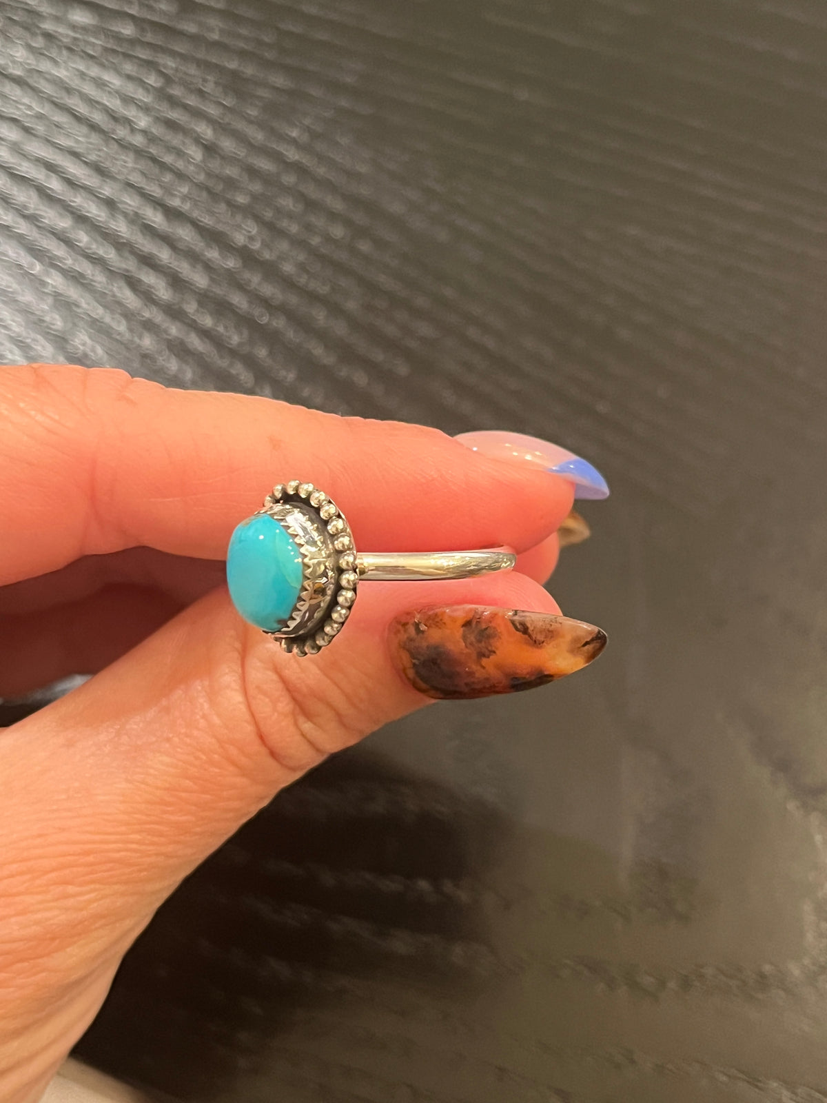 Kingman Turquoise Ring - Size 9