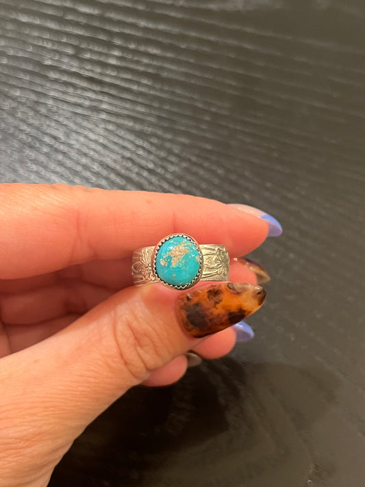 Kingman Turquoise Ring - Size 9