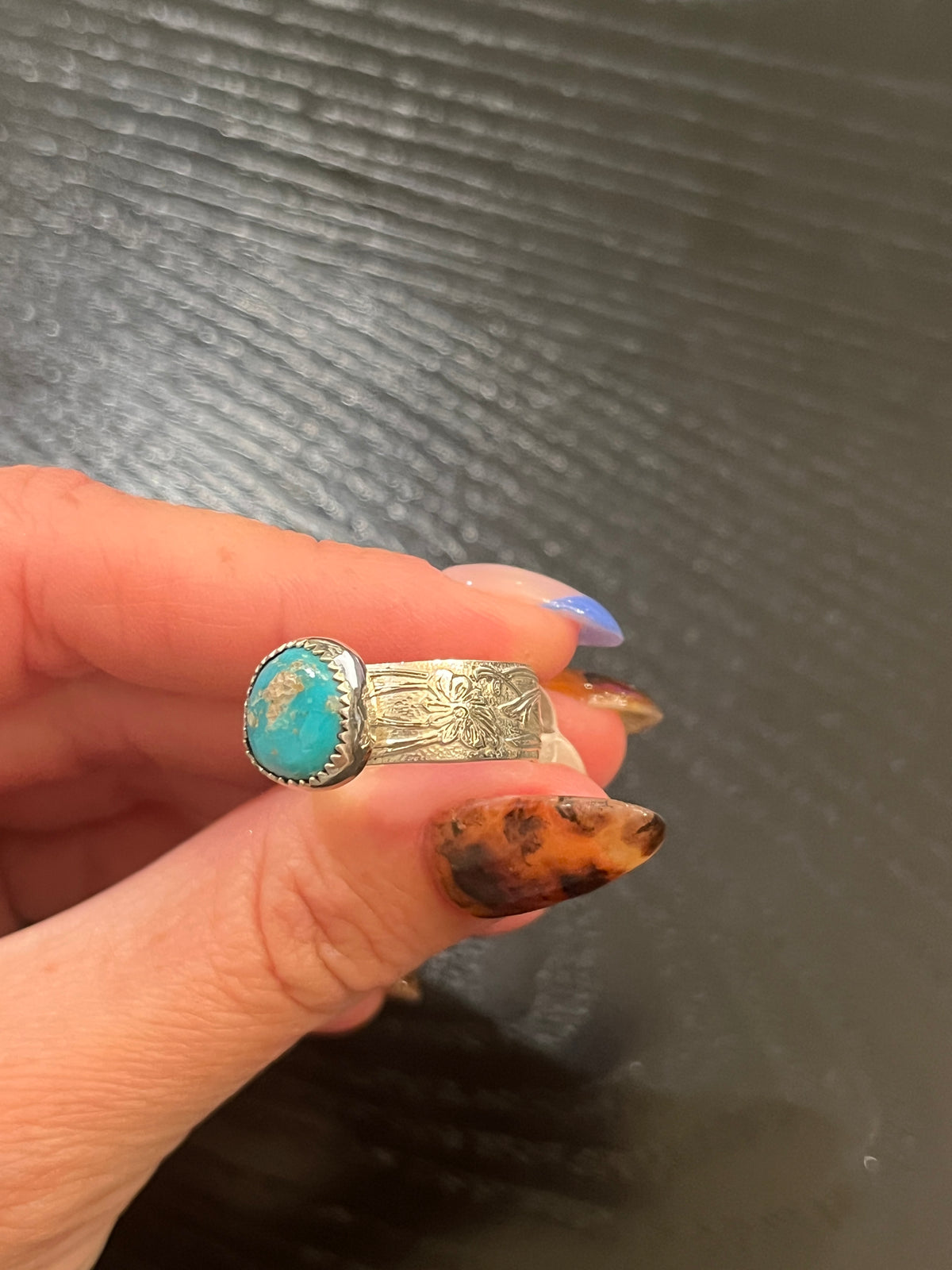 Kingman Turquoise Ring - Size 9